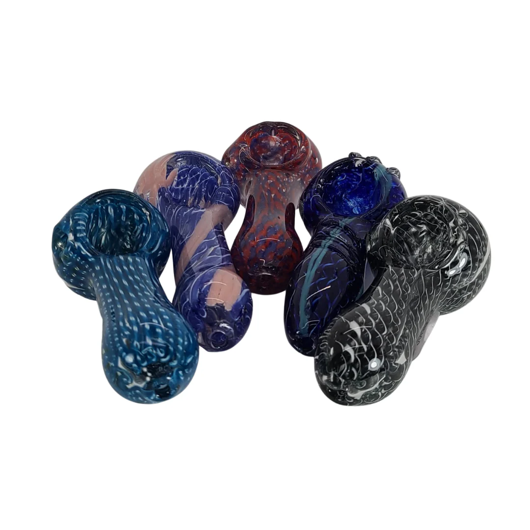 3.5" Colored Glass Hand Pipe - Image 2