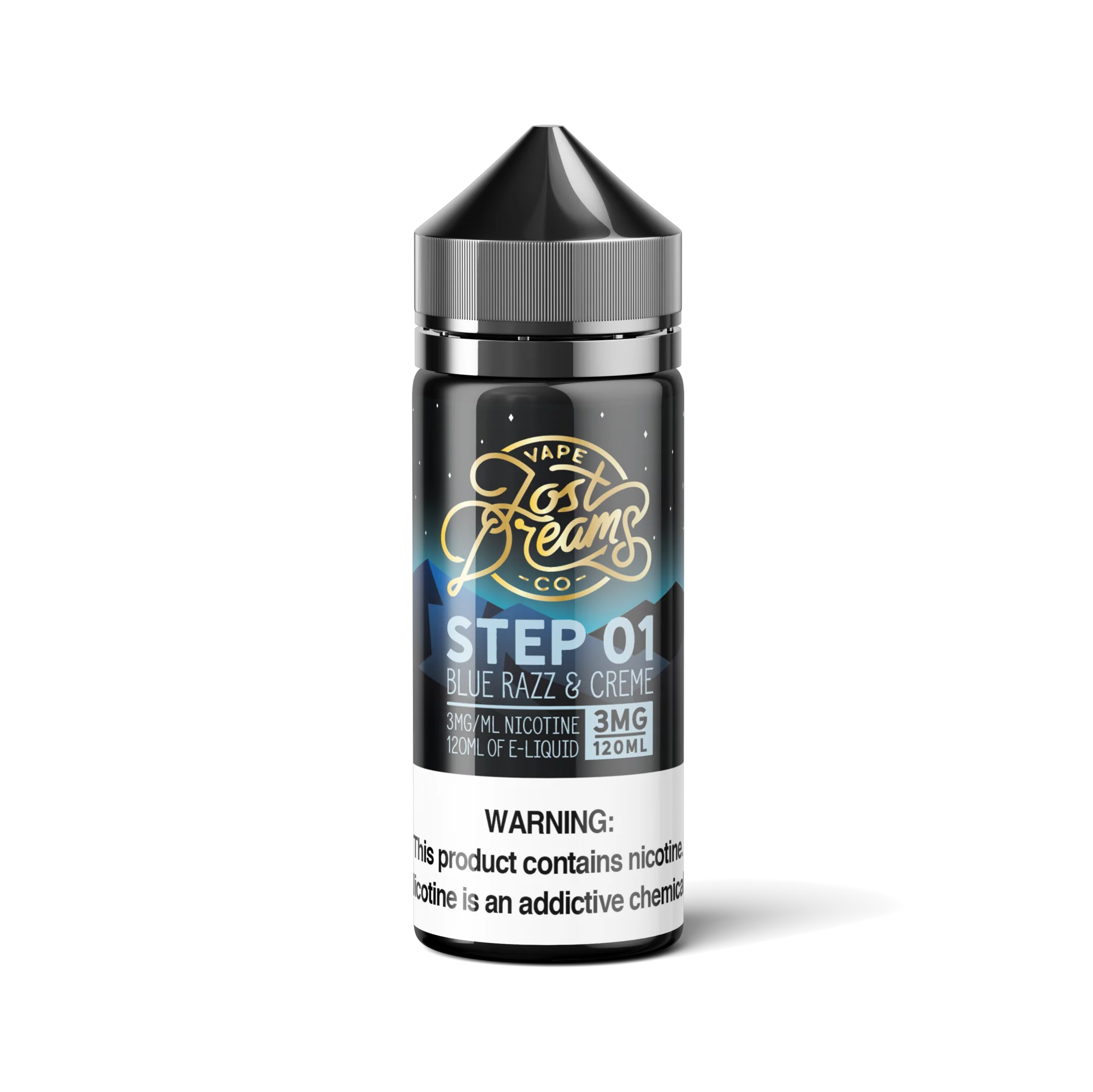 Lost Dreams Vape Co 120mL - Step 01 - Blue Razz & Creme -
